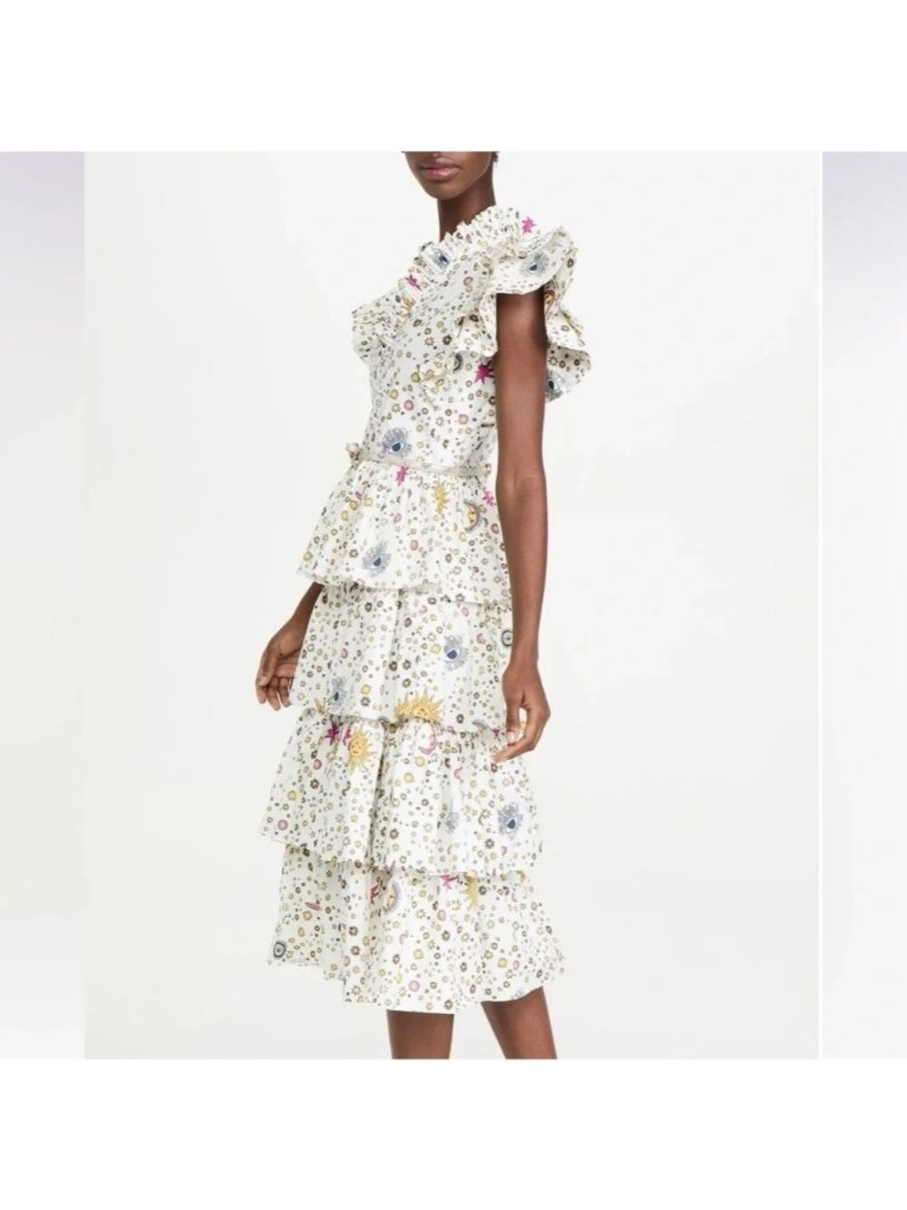 CeliaB Delfina Dress "Here comes the sun" "Consolation" white Dress size M
